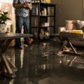 How do you treat water damage in a house?