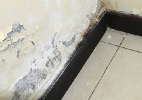 What does water damage on a wall look like?