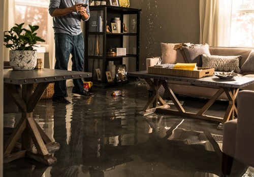 How do you treat water damage in a house?